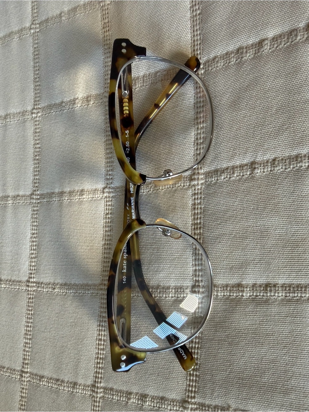 kate spade Tortoiseshell and Silver Round Sunglasses
